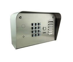 Picture of single residence telephone entry system.